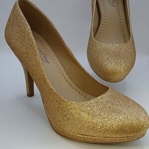 City Classified Jack S Glitter Heels - 8.5M